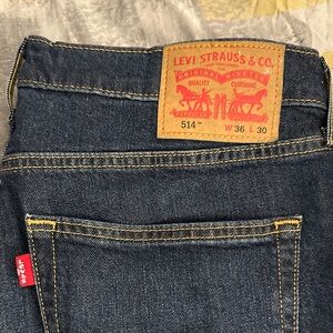 Levi's Men's Dark Blue Slim Straight Jeans